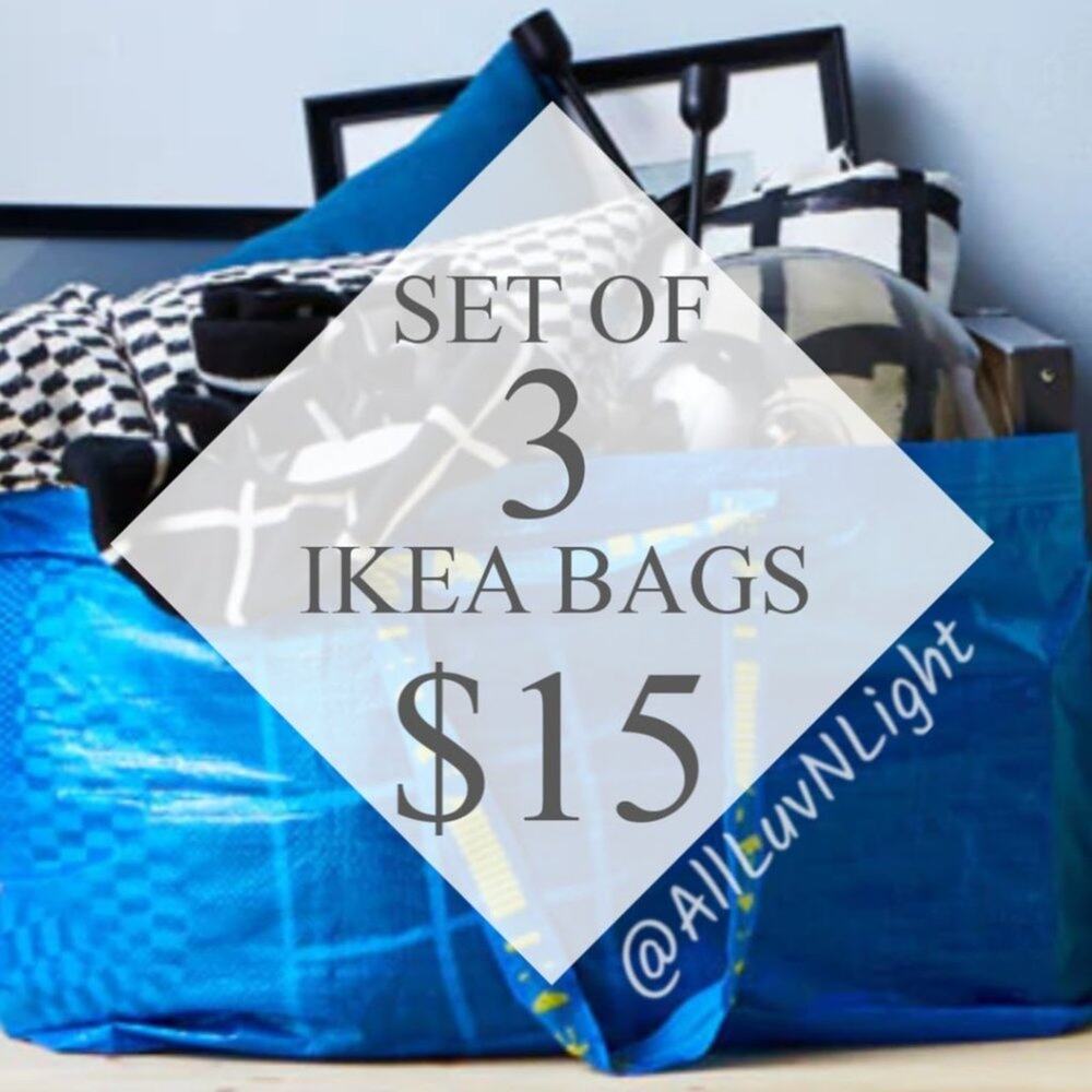 IKEA Frakta Shopping Bags - Set Of 3